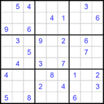 Судоку 9х9 #1316 очень трудный