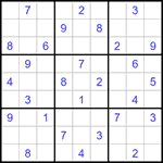 Судоку 9х9 #1317 очень трудный