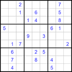 Судоку 9х9 #1323 очень трудный