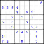 Судоку 9х9 #1330 очень трудный