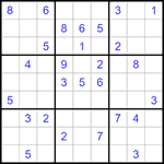 Судоку 9х9 #1331 очень трудный