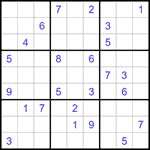 Судоку 9х9 #1337 очень трудный