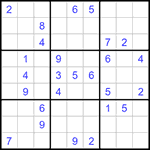 Судоку 9х9 #1340 очень трудный