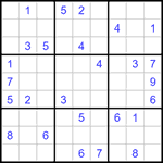 Судоку 9х9 #1341 очень трудный