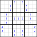 Судоку 9х9 #1344 очень трудный