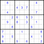 Судоку 9х9 #1349 очень трудный