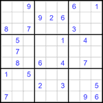 Судоку 9х9 #1352 очень трудный