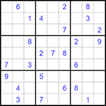 Судоку 9х9 #1353 очень трудный