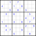 Судоку 9х9 #1356 очень трудный