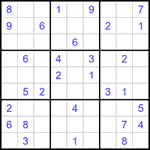 Судоку 9х9 #1360 очень трудный