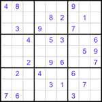 Судоку 9х9 #1401 очень трудный