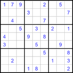 Судоку 9х9 #1405 очень трудный