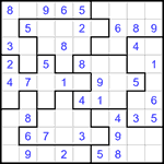 Судоку-пазл 9х9 #327 легкий