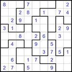 Судоку-пазл 9х9 #328 легкий