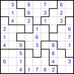 Судоку-пазл 9х9 #330 легкий