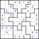 Судоку-пазл 9х9 #311 средний