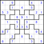 Судоку-пазл 9х9 #312 средний