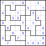 Судоку-пазл 9х9 #314 средний