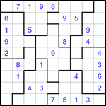 Судоку-пазл 9х9 #315 средний