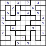 Судоку-пазл 9х9 #311 трудный