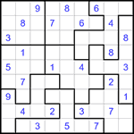 Судоку-пазл 9х9 #312 трудный