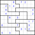 Судоку-пазл 9х9 #314 трудный