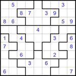 Судоку-пазл 9х9 #312 очень трудный