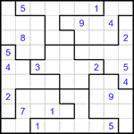 Судоку-пазл 9х9 #313 очень трудный