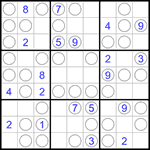 Судоку “Чет-нечет” 9х9 #257 средний