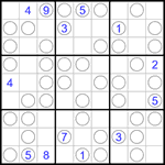 Судоку “Чет-нечет” 9х9 #250 очень трудный