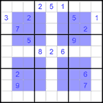 Виндоку 9х9 #43 очень трудный