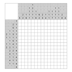 Японский кроссворд #1120 “Перчатки”