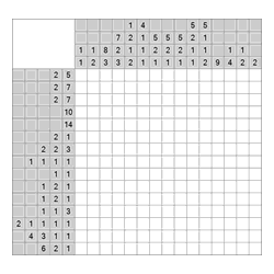 Японский кроссворд #1152 “Чаплин”