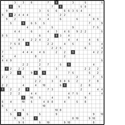 Филиппинский кроссворд #969 “Снеговик”