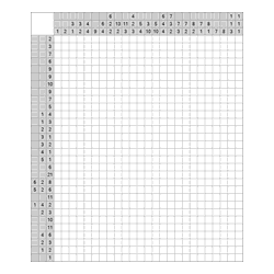 Японский кроссворд #1038 “Звездочка”