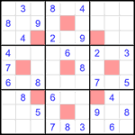 Судоку-астериск 9х9 #21 средний Судоку-астериск 9х9 #21 средний