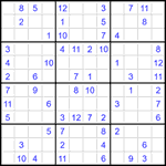 Судоку 12х12 #51 средний