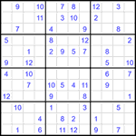 Судоку 12х12 #52 средний