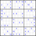 Судоку 12х12 #54 средний | Играем онлайн