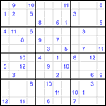 Судоку 12х12 #51 трудный