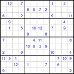 Судоку 12х12 #52 трудный