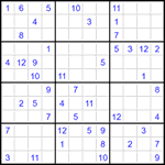 Судоку 12х12 #54 трудный