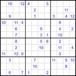 Судоку 12х12 #55 трудный