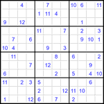 Судоку 12х12 #53 очень трудный