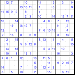 Судоку 16х16 #51 средний