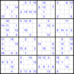 Судоку 16х16 #53 трудный