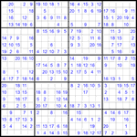 Судоку 20х20 #26 легкий