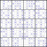 Судоку 20х20 #28 легкий