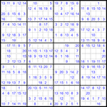 Судоку 20х20 #30 легкий