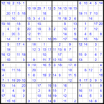 Судоку 20х20 #22 средний